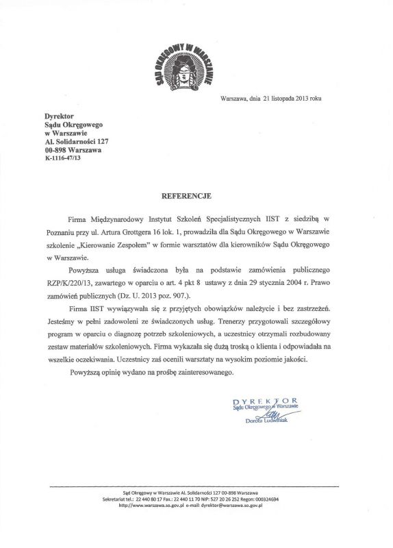 Sąd Okręgowy w Warszawie